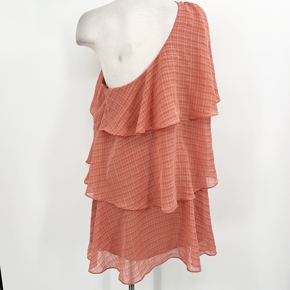 Revolve x House of Harlow 1960 Lillia Rose One Shoulder Tiered Mini Dress Medium - Picture 8 of 16